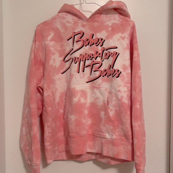 Brunette The Label x Juicy Couture Sweatshirt (Pink Marble Tie-Dye) XS - Picture 7 of 7